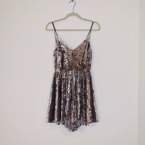 Silence and Noise Velvet Romper